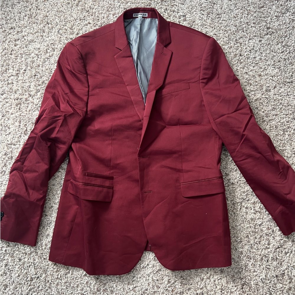 Burgundy Suit Jacket